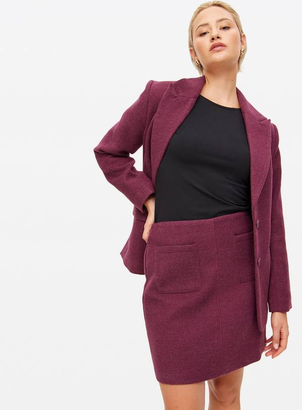 Burgundy Heavyweight Mini Skirt 12